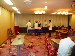 実技指導の様子